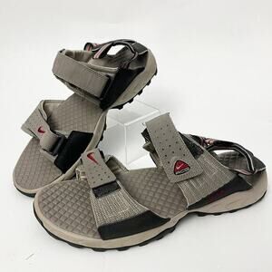 Nike ACG Air Deschütz Hiking Sandals Grey Black Mens Comfort Suede Upper SIZE 13